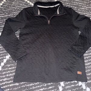 Black Quilted Pullover outpost